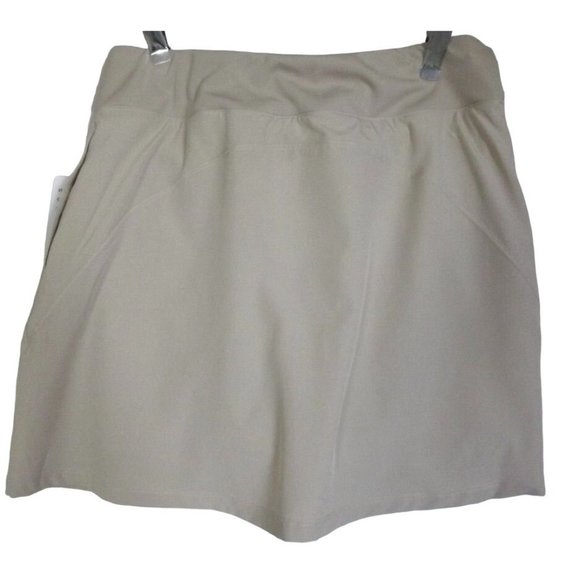 Ebb & Flow Skort Size Small Doeskin Tan Beige shorts/skirt polyester spandex - Picture 5 of 12